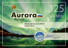 Aurora Russia 125 Award