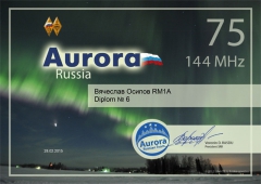 Aurora Russia 75 Award