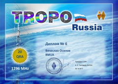 Tropo Russia 1296 20 Award